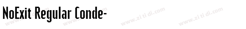 NoExit Regular Conde字体转换